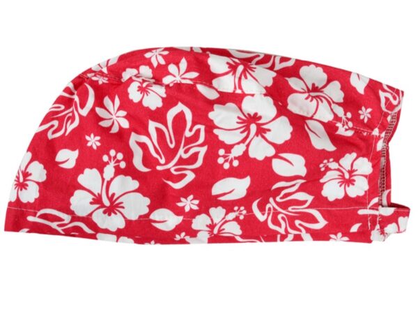Cappellino Chirurgico Fantasia Tropical Taglia M con Laccetti Regolabili - 15 pz