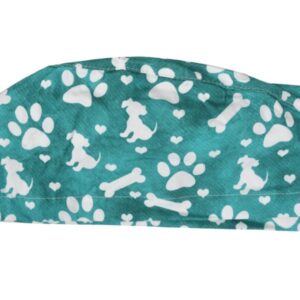 Cappellino Chirurgico Fantasia Veterinaria con Laccetti - Taglia M - 15 pz - 1