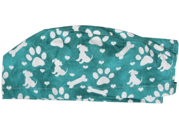 Cappellino Chirurgico Fantasia Veterinaria con Laccetti - Taglia M - 15 pz