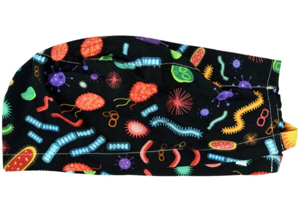 Cappellino Chirurgico Fantasia Biologia Taglia M con Laccetti Regolabili - 15 pz
