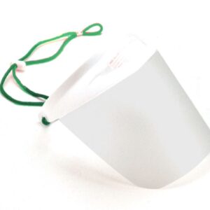 Caschetto Protettivo Protector con 3 Visiere Grandi e 1 Piccola - 4 pezzi - 2