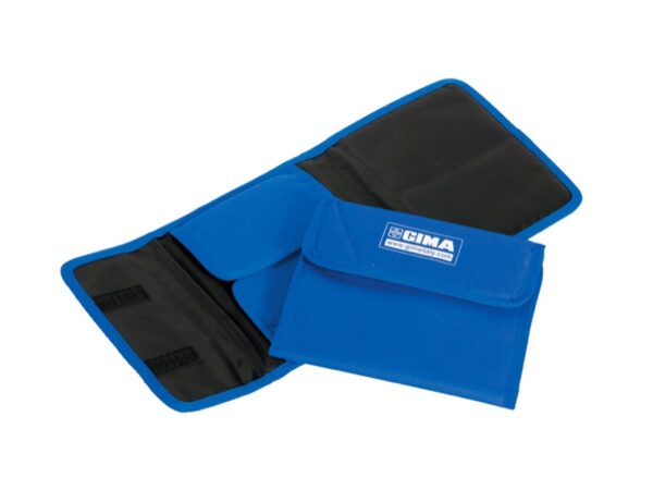 Portafiale in Cordura Blu Imbottito con Chiusura a Velcro - 20 pezzi
