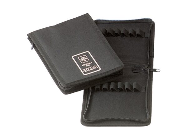 Mini Portafiale con Chiusura Zip in Nylon Nero Poliestere 600D - 20 pezzi