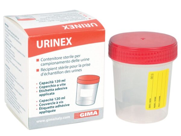 Contenitore per Urine 120 ml in Polipropilene Sterile Monouso - 500 pezzi