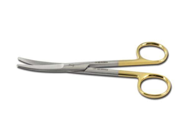 Forbici Chirurgiche Mayo in Carburo di Tungsteno Curve 14,5 cm Linea Gold - 5 pz