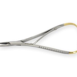 Porta Aghi Mathieu in Carburo di Tungsteno C.T. 14 cm - Linea Gold - 5 pezzi