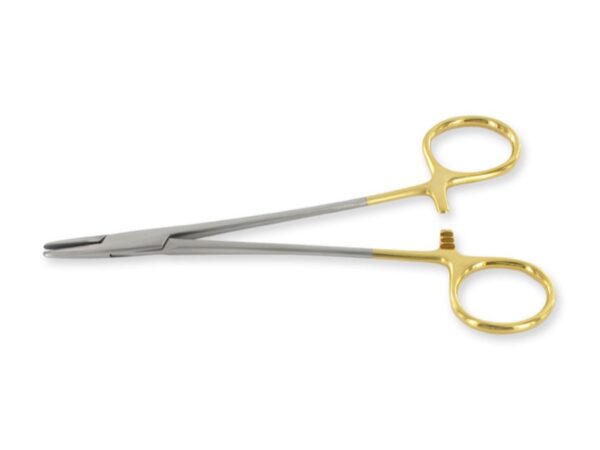 Porta Aghi Crile Wood in Carburo di Tungsteno Linea Gold 18 cm - 4 pezzi