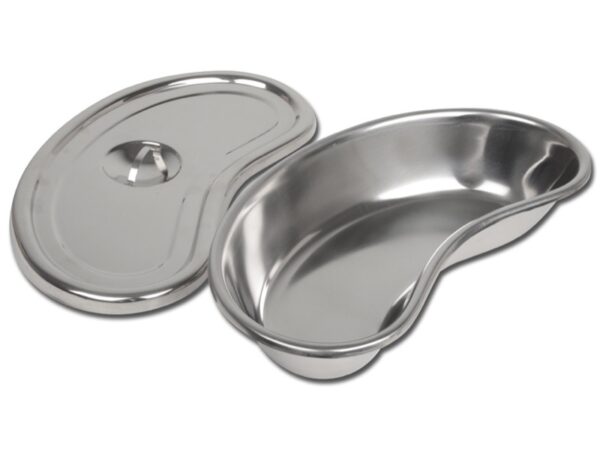 Bacinella Reniforme Inox AISI 304 con Coperchio 309x149x59 mm - 8 pz