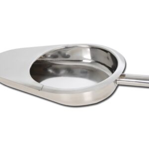 Padella in Acciaio Inox con Manico 418x292x85 mm - 3 pezzi