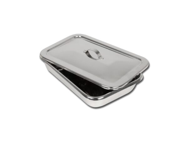 Vassoio Portastrumenti con Coperchio Inox AISI 304 264x172x47 mm - 5 pz