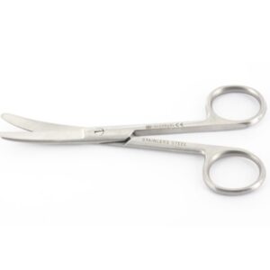 Forbici Chirurgiche Curve Punte Smusse in Acciaio Inox 14,5 cm - 40 pezzi - 1