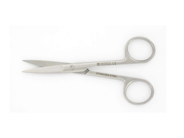 Forbice Chirurgica Retta Punte Acute in Acciaio Inox - 14,5 cm - 40 pezzi