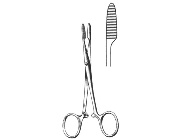 Pinza per Tamponi Pean Retta in Acciaio Inox 14 cm - 30 pezzi