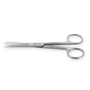 Forbice Chirurgica in Acciaio Inox Retta Punte Alterne 11,5 cm - 60 pezzi