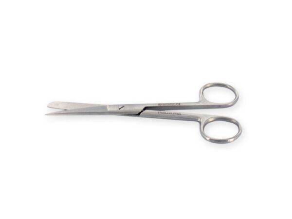 Forbice Chirurgica in Acciaio Inox Retta Punte Alterne 11,5 cm - 60 pezzi