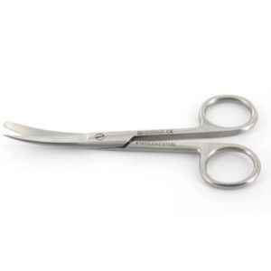 Forbice Chirurgica Curva Punte Alterne in Acciaio Inox 11,5 cm - 50 pezzi