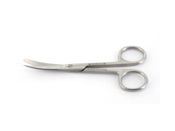 Forbice Chirurgica Curva Punte Alterne in Acciaio Inox 11,5 cm - 50 pezzi