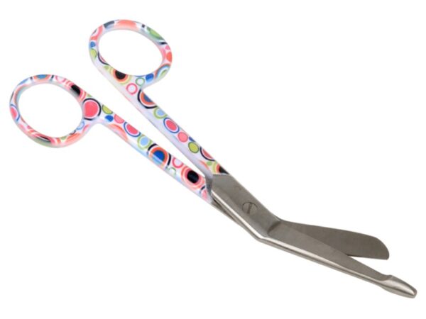 Forbici per Bende in Acciaio Inox Fantasia Bolle 14 cm - 25 pezzi