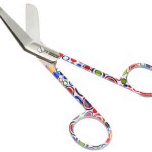 Forbici per Bende in Acciaio Inox Fantasia Bolle 14 cm - 25 pezzi - 2