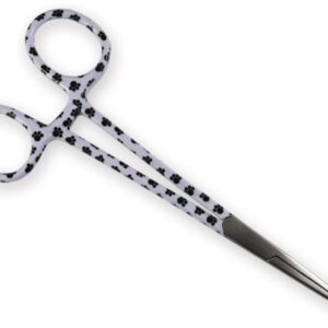 Pinza Emostatica Retta in Acciaio Inox Fantasia Orme 16 cm - 15 pezzi