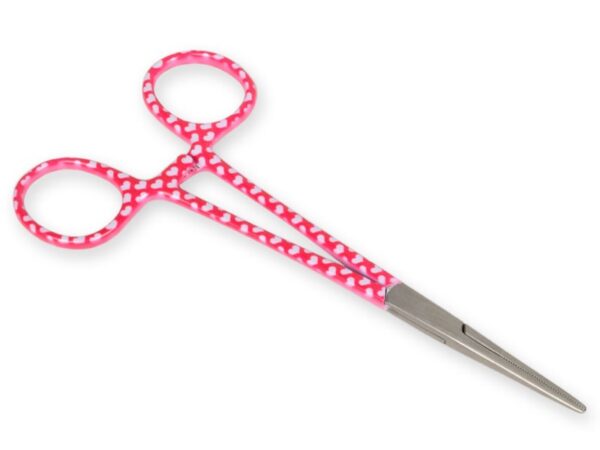 Pinza Emostatica Retta in Acciaio Inox Fantasia Cuori 16 cm - 15 pezzi