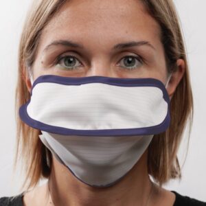 Mascherina Riutilizzabile Mycroclean BFE 99,8% Tipo II Bianca/Blu - 20 pezzi - 2