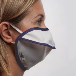 Mascherina Riutilizzabile Mycroclean BFE 99,8% Tipo II Bianca/Blu - 20 pezzi - 3