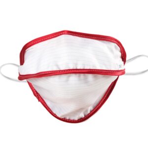 Mascherina Riutilizzabile Mycroclean Junior/Adulti Small Bianco/Rosso - 20 pz - 1