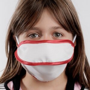 Mascherina Riutilizzabile Mycroclean Junior/Adulti Small Bianco/Rosso - 20 pz - 2