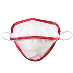 Mascherina Riutilizzabile Mycroclean Kid Tipo II BFE 99,8% Bianca/Rossa - 20 pz - 1