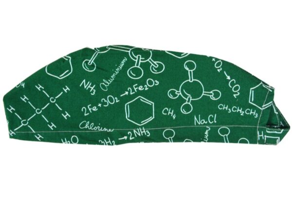 Cappellino Chirurgico Fantasia Chimica Taglia M con Laccetti Regolabili - 15 pz