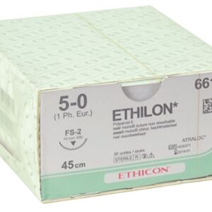 Ethicon Ethilon Sutura Monofilamento Non Assorb. 5/0 Ago 19 mm 661H - 36 pz - 1