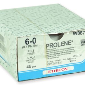 Ethicon Prolene Blue Sutura Monofilamento 6/0 Ago 16 mm W8873T - 24 pz - 1