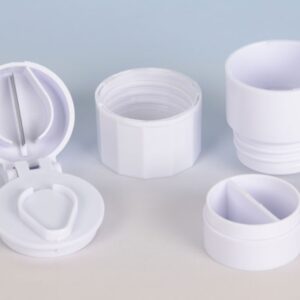 Taglia-Frantumapillole Combo 4 in 1 con Vano Portapillole e Bicchierino - 40 pz - 2