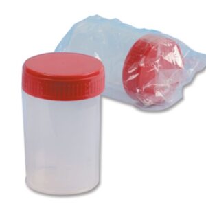 Contenitore per Urine in Polipropilene 60 ml Sterile con Tappo a Vite - 1000 pz - 1