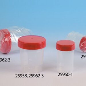 Contenitore per Urine in Polipropilene 60 ml Sterile con Tappo a Vite - 1000 pz - 2