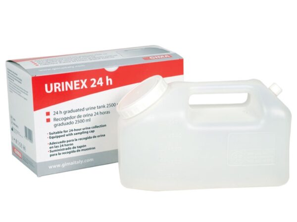 Tanica per Raccolta Urine 24 Ore in Polietilene 2500 ml Scatola Singola - 54 pz
