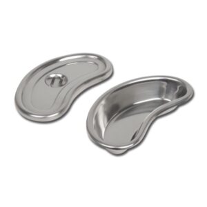 Bacinella Reniforme Inox AISI 304 con Coperchio 200x95x35 mm - 15 pz - 1