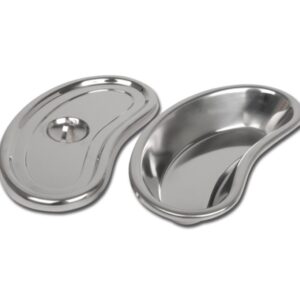 Bacinella Reniforme Inox AISI 304 con Coperchio 247x122x43 mm - 12 pz - 1