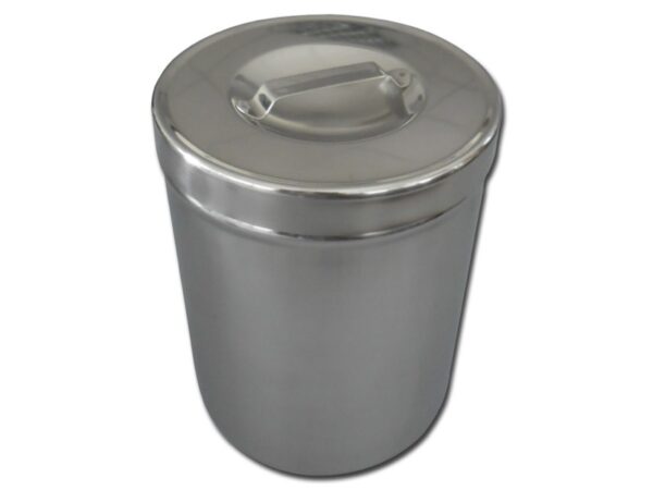 Portacotone in Acciaio Inox AISI 304 con Coperchio diametro 127x162 mm 2 Litri -