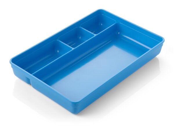 Vassoio Sagomato a Scomparti in Plastica Autoclavabile 270x180x41 mm - 8 pezzi