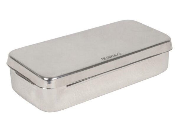Scatola Strumenti Chirurgici Inox Autoclavabile 134°C - 18x8x4 cm - 12 pz