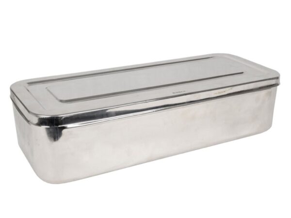 Scatola Portaferri in Acciaio Inox Autoclavabile 134°C 50x20x10 cm - 2 pezzi