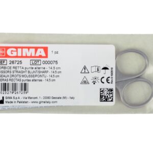 Forbice Chirurgica Retta in Acciaio Inox Punte Alterne 14,5 cm - 40 pezzi - 2