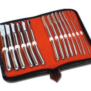 Set Dilatatori di Hegar Cromati 14 pezzi diametro da 4 a 17 mm - 2 set