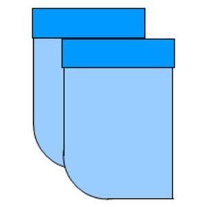 Paio di Gambali Sterili 79x129 cm per Urologia e Ginecologia - 40 pezzi