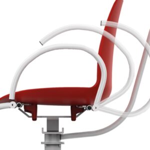 Wunder Bilancia Pesapersone Elettronica a Sedia DE20 250 kg Classe III Rossa - 3