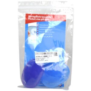 Portapillole Tascabile in Blister da 2 pz Blu/Rosa fino a 50 Pillole - 80 pz - 3