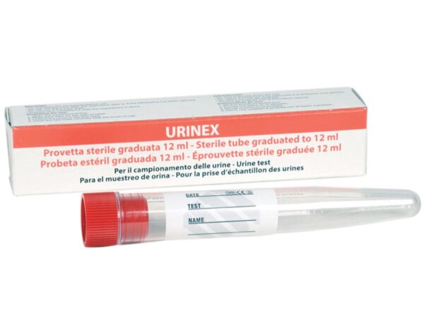 Provetta per Urine 12 ml Sterile Monouso in Scatola Singola - 600 pezzi
