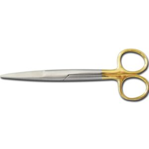 Forbici Mayo Chirurgiche in Carburo di Tungsteno Rette 14,5 cm Linea Gold - 5 pz